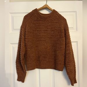 Universal Thread Chunky Crewneck Sweater in Cocoa Brown
